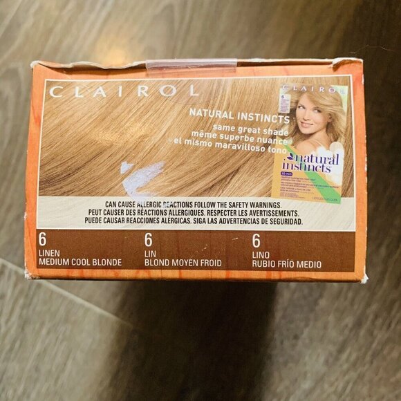 Clairol Natural Instincts Medium Cool Blonde 6 Hair dye Color NEW KIT - Picture 5 of 6